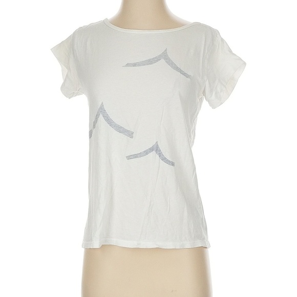 Mollusk 100% cotton white wave short sleeve tee medium made in the USA - Picture 1 of 5